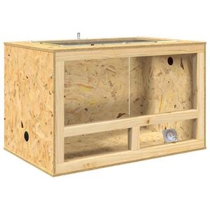 vidaXL Terrarium Brązowy 80 x 50 x 50 cm OSB
