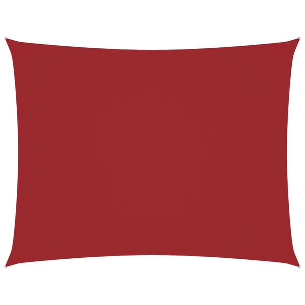 vidaXL Prostokątny żagiel ogrodowy, tkanina Oxford, 4x5 m, czerwony