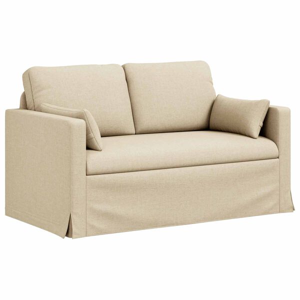 vidaXL Sofa Kremowy