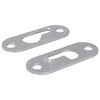 vidaXL Wieszak na otw&oacute;r 2 szt. Srebrny 45 x 16 x 3.5 mm Żelazo
