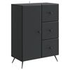 vidaXL Bufet Czarny 66 x 34,5 x 90 cm Drewno inżynieryjne