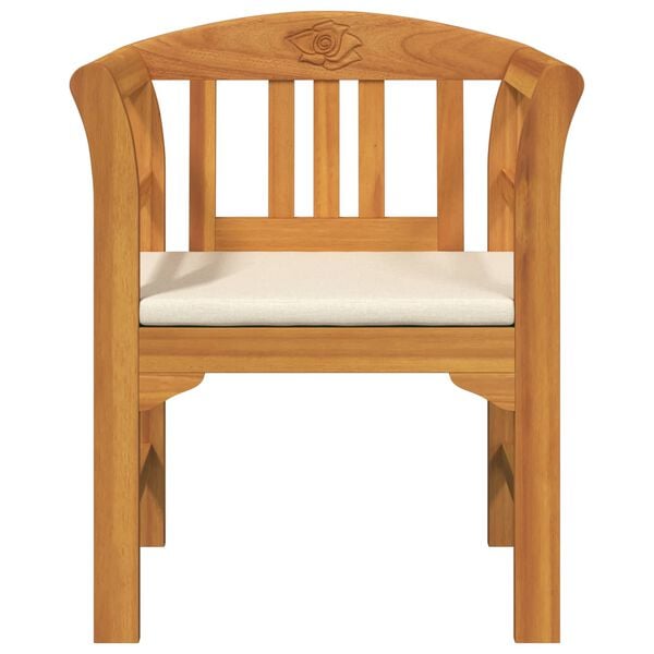 vidaXL Ławka R&oacute;żana Naturalny 68,5 x 46 x 82,5 cm Lite Drewno Akacji