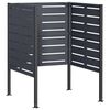 vidaXL Ekran na kosz na śmieci 85 x 85 x 113 cm Stal antracytowy