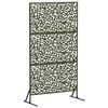 vidaXL Ekran prywatności 100 x 50 x 180 cm Stal Oliwkowy zielony