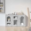 vidaXL Bufet Betonowy szary 100 x 35 x 59 cm Materiał drewnopochodny