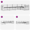 vidaXL Zestaw sof na zewnątrz 5 pcs Naturalny Lite Drewno Akacji
