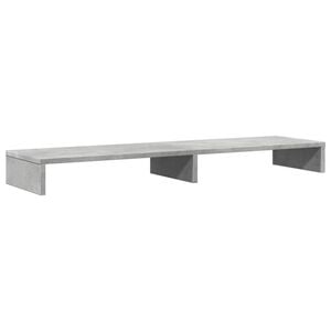 vidaXL Podstawka pod monitor, szarość betonu, 100x27x10 cm