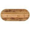 vidaXL Blat stołu, 90x40x3,8 cm, owalny, surowe drewno mango