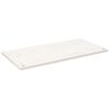 vidaXL Blat biurka, biały, 100x50x2,5 cm, lite drewno sosnowe