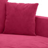 vidaXL Sofa 3-osobowa, winna czerwień, 180 cm, obita aksamitem