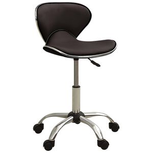 vidaXL Taboret kosmetyczny, brązowy, sztuczna sk&oacute;ra