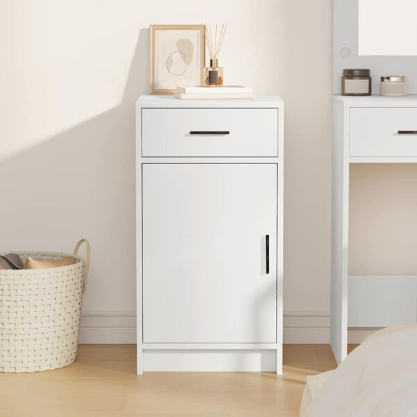 vidaXL Bufet Biały 40 x 40.5 x 75 cm Materiał drewnopochodny