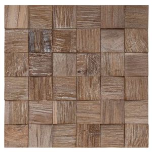 vidaXL Panel ścienny 11 szt. naturalny 30 x 30 x 2 cm