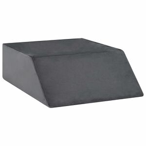 vidaXL Poduszka na nogi Gładki Szary 63 x 52 x 19 cm Pianka PU