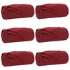 vidaXL Koce narzutowe 6 szt. Bordeaux Czerwony 270 x 240 cm 5.08 Polar