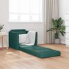 vidaXL Sofa Bed 60cm Ciemna zieleń tkanina
