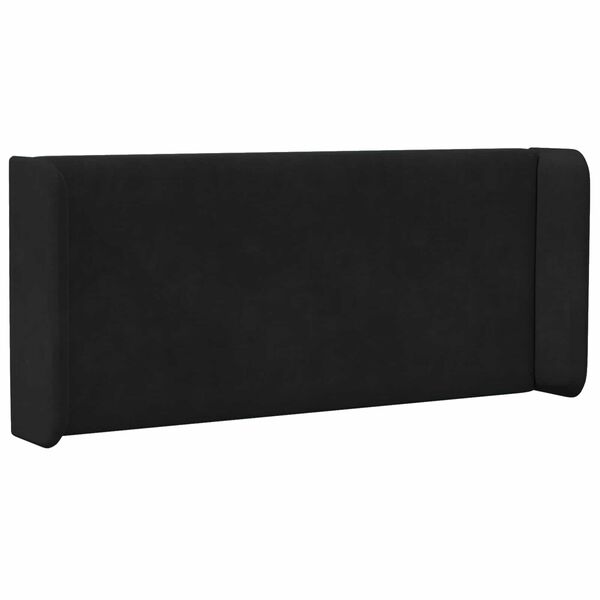 vidaXL Ucho Głowy Czarny 40,5 x 40,5 x 4 cm Aksamit