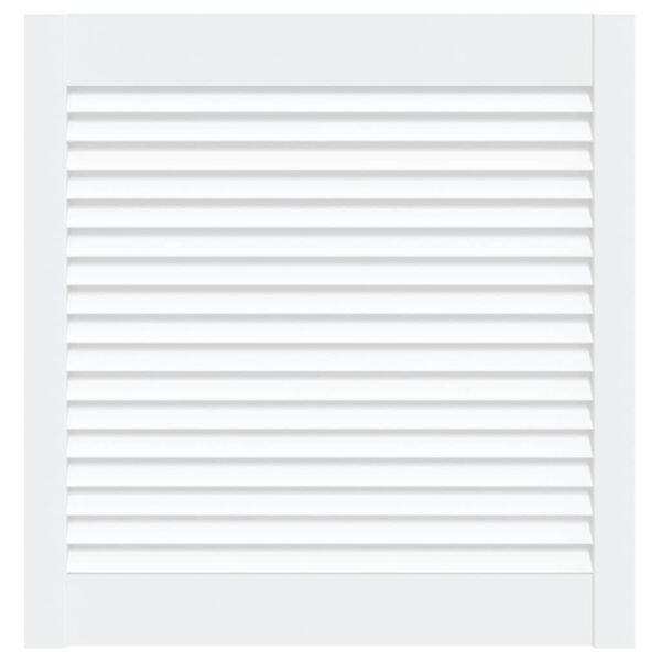 vidaXL Drzwi żaluzjowe do szafki, białe, 61,5x59,4 cm, sosnowe