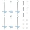 vidaXL Kotwa ziemna 6 pcs srebrny &Oslash;10 x 30 cm Galwanizowany metal