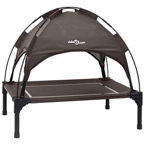 vidaXL Legowisko dla psa 63 x 49,5 x 60 cm Stal brązowy