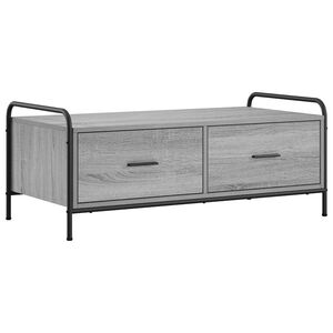 vidaXL Stolik kawowy Szary Sonoma 99,5 x 49 x 41 cm