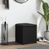 vidaXL Ławka ze schowkiem, czarna, 42x42x45cm, materiał drewnopochodny