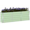 vidaXL Donica Zielony 160 x 40 x 75 cm Stal