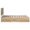 vidaXL Ramka ł&oacute;żka Dąb Sonoma 150 x 200 cm Drewno inżynieryjne