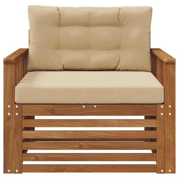 vidaXL Zestaw sof na zewnątrz Lite drewno akacjowe i poliester