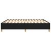 vidaXL Ł&oacute;żko kontynentalne, czarna, 180x200 cm, obita tkaniną
