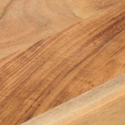 vidaXL Stolik boczny, 45x35x48 cm, drewno akacjowe i żeliwo
