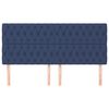 vidaXL Zagł&oacute;wek niebieski 180x7x118/128 cm tkanina