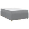 vidaXL Rama ł&oacute;żka z materacem Jasnoszary 140 x 200 cm tkanina