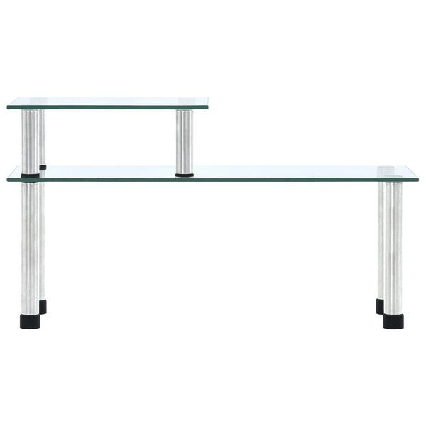 vidaXL Półka kuchenna, przezroczyste, hartowane szkło, 45x16x26 cm