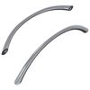 vidaXL Uchwyt 2 szt. Srebrny 107 x 3.6 x 23 mm Stal nierdzewna