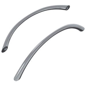vidaXL Uchwyt 2 szt. Srebrny 107 x 3.6 x 23 mm Stal nierdzewna