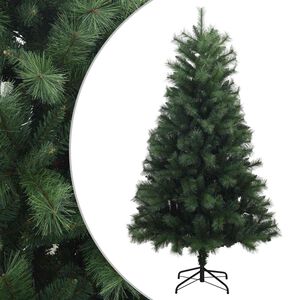vidaXL Sztuczna choinka z zawiasami 150 cm PVC i Metal zielony