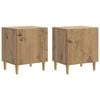 vidaXL Szafka Nocna 2 pcs Dąb artisan 43 x 34,5 x 50 cm