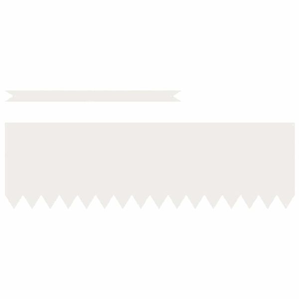 vidaXL Krawężnik do trawnika 50 pcs Biały 100 x 0.05 x 20 cm