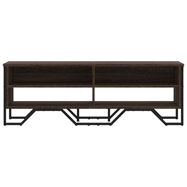 vidaXL Szafka pod telewizor, brązowy dąb, 122x34x41 cm