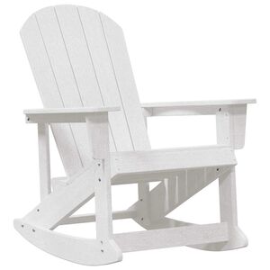 vidaXL Fotel bujany Adirondack Biały HDPE