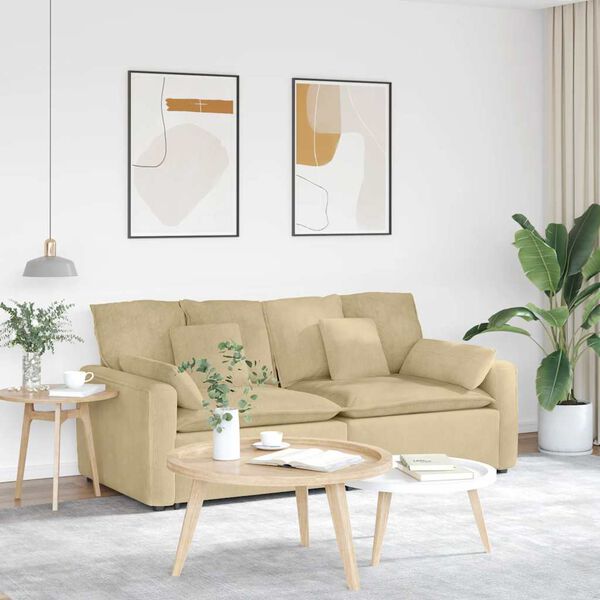 vidaXL Sofa modułowa z poduszkami, szarozielona