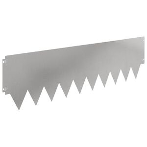 vidaXL Krawężnik do trawnika 20 szt. 103 x 30 cm Stal srebrny