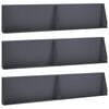 vidaXL Mur oporowy 6 szt. 100 x 12 x 30 cm Stal antracytowy