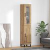 vidaXL Highboard Dąb rzemieślniczy 34,5 x 34 x 180 cm