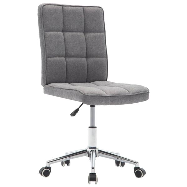 vidaXL Krzesła stołowe, 4 szt., jasnoszare, obite tkaniną