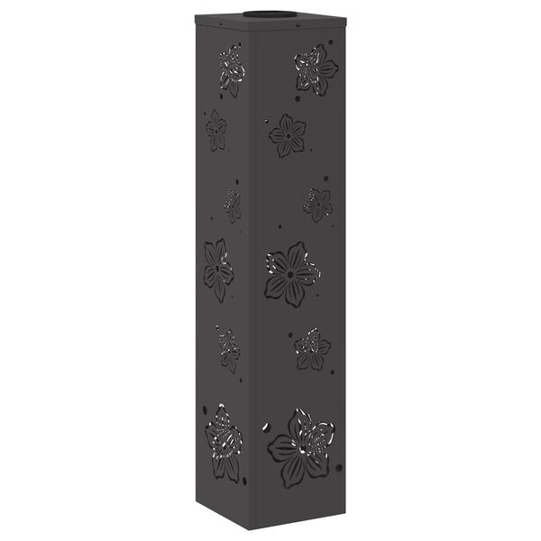 vidaXL Słoneczna LED lampa na ścieżkę 2 pcs Czarny