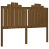 vidaXL Rama ł&oacute;żka z wezgłowiem, miodowy brąz, 140x190 cm, lite drewno