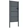 vidaXL Brama ogrodowa antracytowa 100x175 cm stalowa