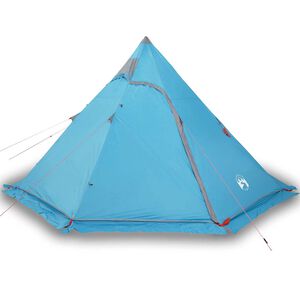 vidaXL Namiot turystyczny typu tipi, 5-os., niebieski, wodoszczelny